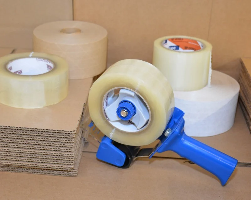 Industrial packaging tape rolls